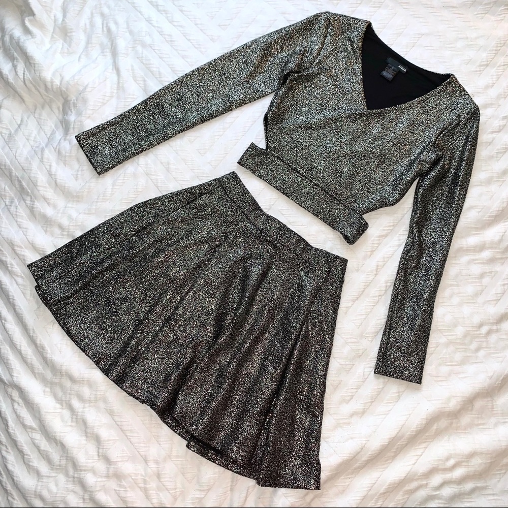 Aqua Skirt Set